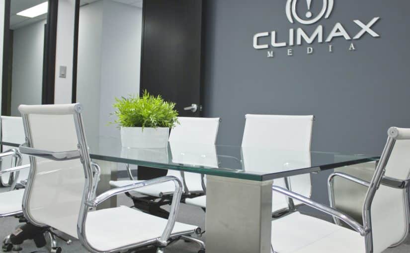 climax media office boardroom design