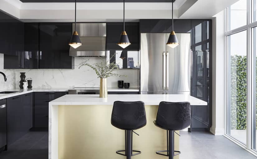 black kitchen design toronto lux design
